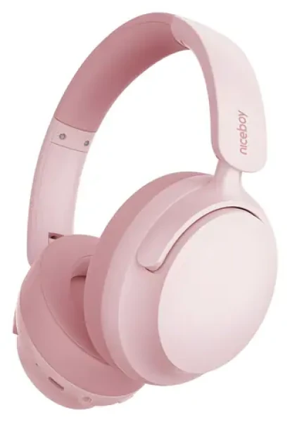 Niceboy Stellar růžová / Sluchátka / Bluetooth 5.4 / ANC / IPX4 / výdrž 40 h (8594182431162)