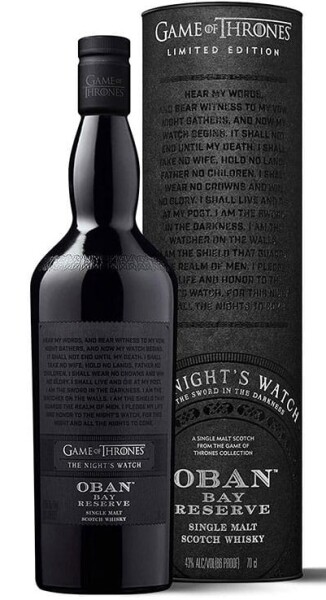 Oban GAME OF THRONES The Nights Watch Single Malt Whisky 43% 0,7 l (tuba)