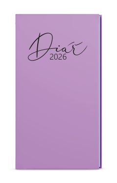 Týdenní diář 2026 Baloušek kapesní Jakub - Pastel fialová