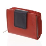 Dámská kožená peněženka Alice, červená/černá