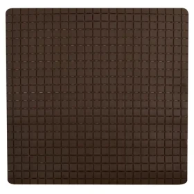 MSV Protiskluzová podložka do sprchy QUADRO Premium hnědá / SBS kaučuk / 54 x 54 cm