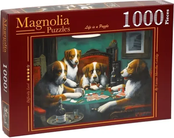 MAGNOLIA Puzzle Psi hrající poker