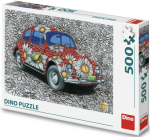 Puzzle Malovaný VW Brouk 500 dílků