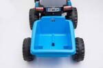 Mamido Dětský elektrický traktor Swift s přívěsem modrý
