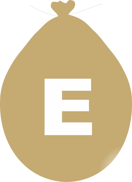 Balónek písmeno E zlaté balonky.cz Balónek písmeno E zlaté balonky.cz