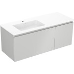 MEXEN/S - Orio koupelnová skříňka 120 cm s umyvadlem Otis levá, 1S, 1D, šedá mat/bílá mat 91A13-12047-3-BBFF62-W18L01