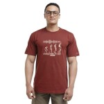Bushman Pánské tričko Colours, burgundy M