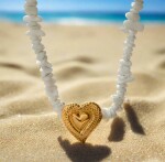 ELENYS Heart – pozlacený náhrdelník 18K žluté zlato Délka náhrdelníku: 38+5 cm / max. 43 cm