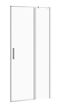 CERSANIT - Kyvné dveře s pevným polem MODUO 90x195, pravé, čiré sklo S162-006