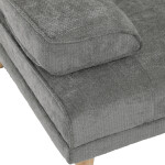 Trojmístná rozkládací pohovka, šedá, látka, ASB-C3034 GREY2