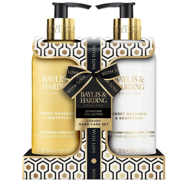 Baylis & Harding Kosmetika s péčí o ruce Sweet Mandarin & Grapefruit, zlatá barva, plast