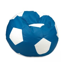 FRONTI Sedací vak - míč 80 cm - tyrkysová + bílá