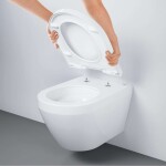 GROHE - Euro Ceramic Závěsné WC se sedátkem Softclose, Rimless, Triple Vortex, alpská bílá 102510SH00