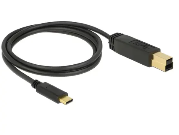 Delock USB-C - USB-B černá / Kabel / USB 3.2 Gen 2 (10 Gbit/s) / 1 m (83675)