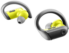 Cellularline Sprinter True wireless sluchátka se sportovními nástavci černo-žlutá (BTSPRINTERTWSK)