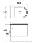 MEXEN/S - SOFIA WC mísa rimless + sedátko, bílá 30540400