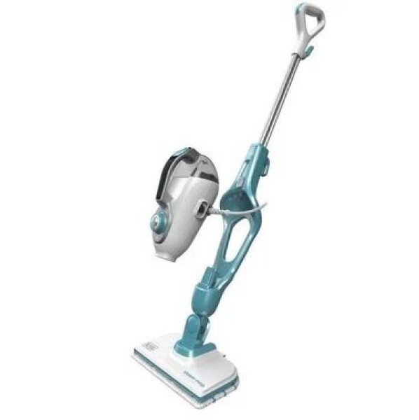 BlackDecker FSMH1321-QS / parní mop + čistič / 1300W / 500 ml / 20 min provoz / 6 m / bílo-modrá (FSMH1321-QS)