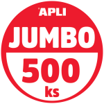 Samolepicí abeceda APLI Jumbo mix barev 500 ks