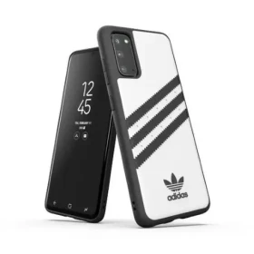 Adidas OR Moulded Case PU Samsung Galaxy S20 bílá-černá / Kryt / PU materiál / SM-G980 (38622)