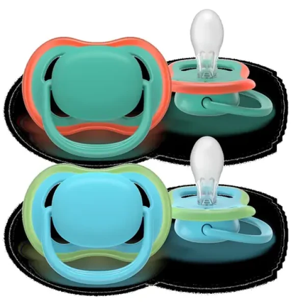 Philips AVENT SCF087/10 modrá/zelená, chlapec / Dudlík / 6-18 m / 2 ks (AVE-045153)