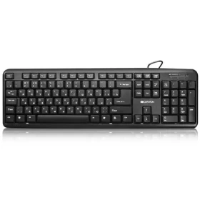 CANYON CNE-CKEY01-RU černá / klasická USB klávesnice / omývatelná / RU layout (CNE-CKEY01-RU)