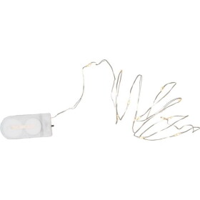 STAR TRADING LED světelný drátek Dew Drop Silver 110 cm, stříbrná barva, plast