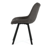Jídelní židle, šedá, látka, HC-V3068 GREY2
