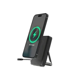 Powerbanka 10000 mAh černá / Powerbanka / bezdrátové nabíjení 15 W / Power Delivery 20 W / magnetické uchycení (PB10-WPC15MS-01)