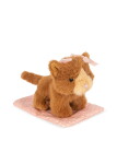 Konges Sløjd Hračka mazlíček v přepravce Cat / Bunny / Dog Bunny, krémová barva, plast, textil