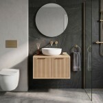 REA - Koupelnová skříňka pod umyvadlo Core 60cm Beige REA-M0406