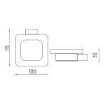 Nimco Kibo chrom mýdlenka Ki 14059C-26 Ki 14059C-26