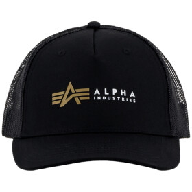 Alpha Industries Čepice Baseball Label Trucker Cap černá