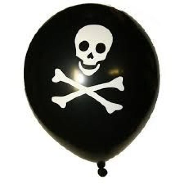 Globos.cz Balónek - Lebka- 10 ks