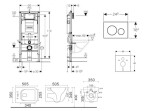 GEBERIT - Duofix Set předstěnové instalace, klozetu Arkas I sedátka softclose, tlačítko Sigma20, bílá/pozlacená SANI11CA3154