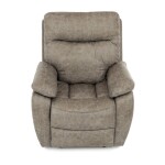 TV a relaxační křeslo s manuálním ovládáním, potah lanýžová látka v dekoru vintage