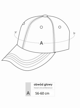 Baseball Cap model 18489772 Grey - Yoclub Velikost: 56-60