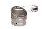SANELA - Senzorové pisoáry Pisoár KEG s integrovaným automatickým splachovačem, antivandal, napájení z baterie 6V, nerez SLPN 10EB