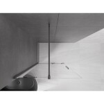 MEXEN/S - Velar posuvné sprchové dveře Walk-in 90, transparent, grafit kartáčovaná 871-090-000-03-66