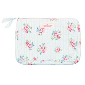 GREEN GATE Velká kosmetická taštička Nikolina Pale Blue, modrá barva, textil