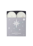 Pluto Design Vonné čajové svíčky – set 4 ks, šedá barva, vosk