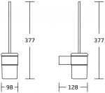 MEXEN - Base WC štětka, chrom 7088250-00