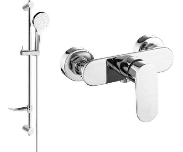 MEXEN - Milo DF05 sprchová baterie s příslušenstvím, chrom 7134R05-00