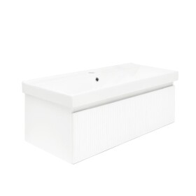 Koupelnová skříňka s umyvadlem SAT Evolution 98x30x44,8 cm bílá mat SATEVO100WMU1 SATEVO100WMU1