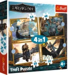 TREFL Puzzle Jak vycvičit draka: Dračí dny 4v1