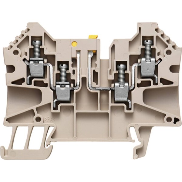 Weidmüller 1905090000 zkušební oddělovací řadová svorka šroubovací Tmavě béžová 50 ks
