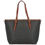 Trendová dámská koženková kabelka přes rameno Laila, šedá