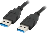 Lanberg USB-A 3.0 (M)-(M) 1,8 m černá / Kabel USB / 5 Gbit/s (5901969427769)