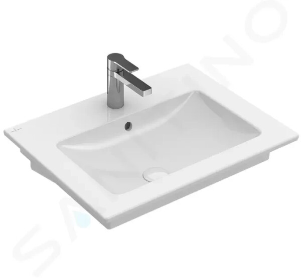 VILLEROY & BOCH - Venticello Umyvadlo 600x500 mm, s přepadem, otvor pro baterii, alpská bílá 41246001