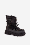 Dětské černé sněhule Adelisse 32