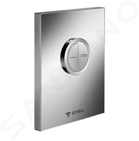 SCHELL - Compact II Tlakový splachovač WC, Edition Eco ND, nerezová ocel 028142899